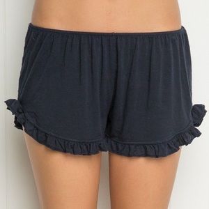 Brandy Melville Navy Frilly Shorts